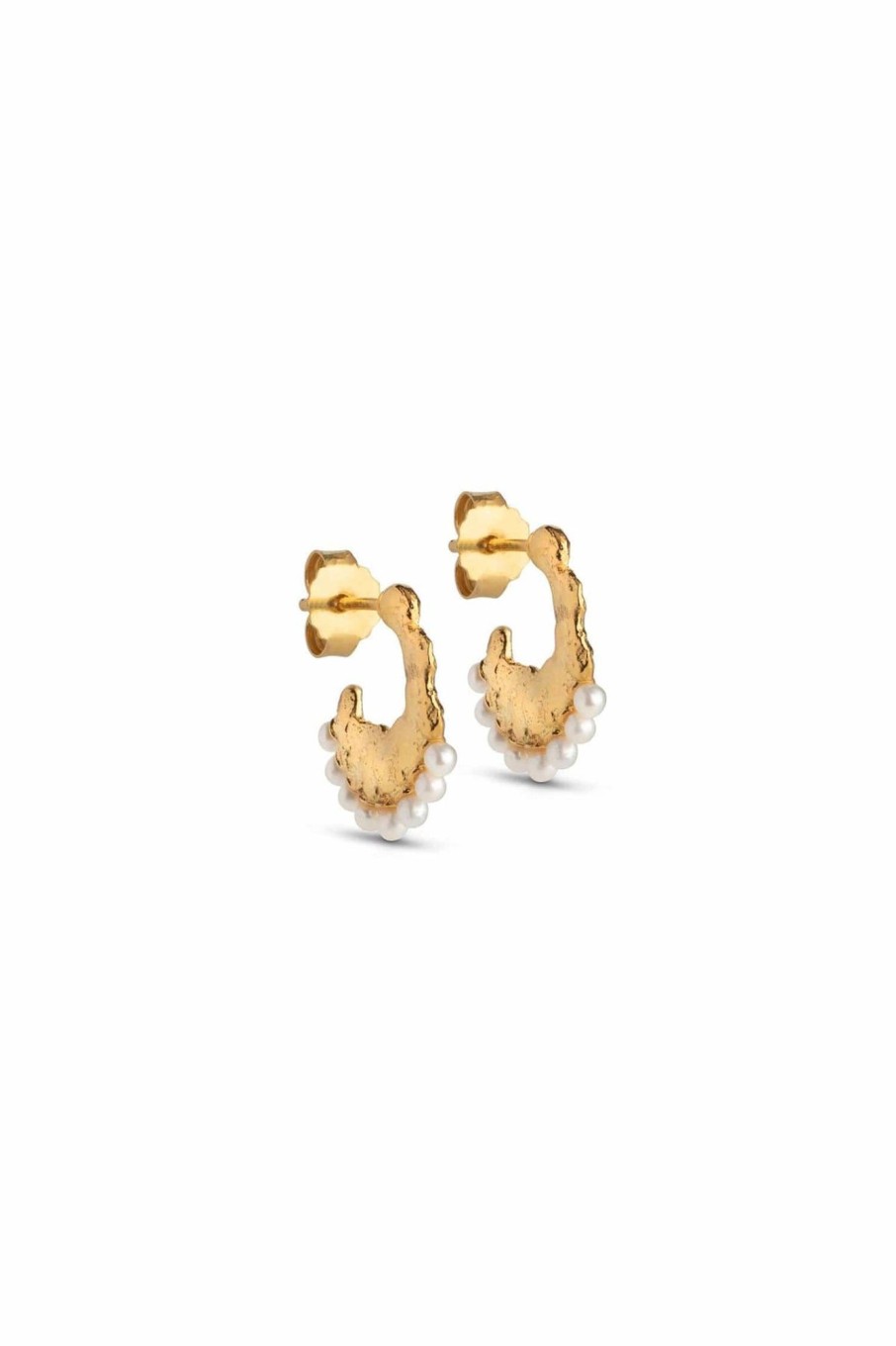 Tilbehor ENAMEL Copenhagen | Leonie Earrings Pearl White