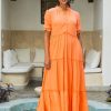 Klaer Nectar Clothing | Cornelia Dress Papaya Orange