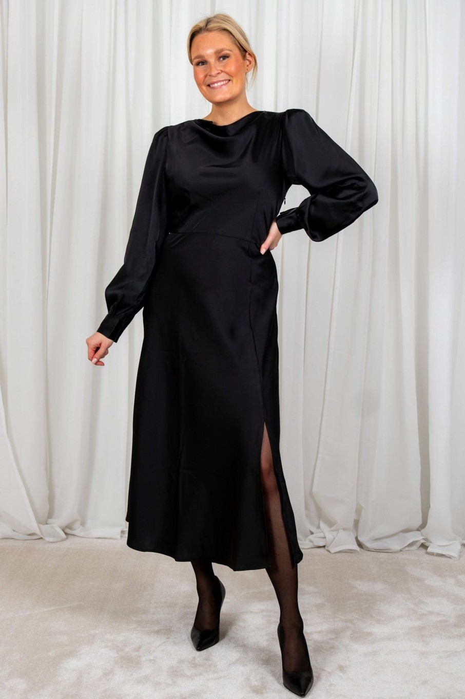 Klaer Y.A.S | Yaszahalla Ls Long Dress S. Black