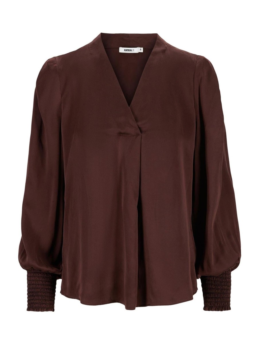 Klaer Katrin Uri | Helene Blouse Bordeaux Red