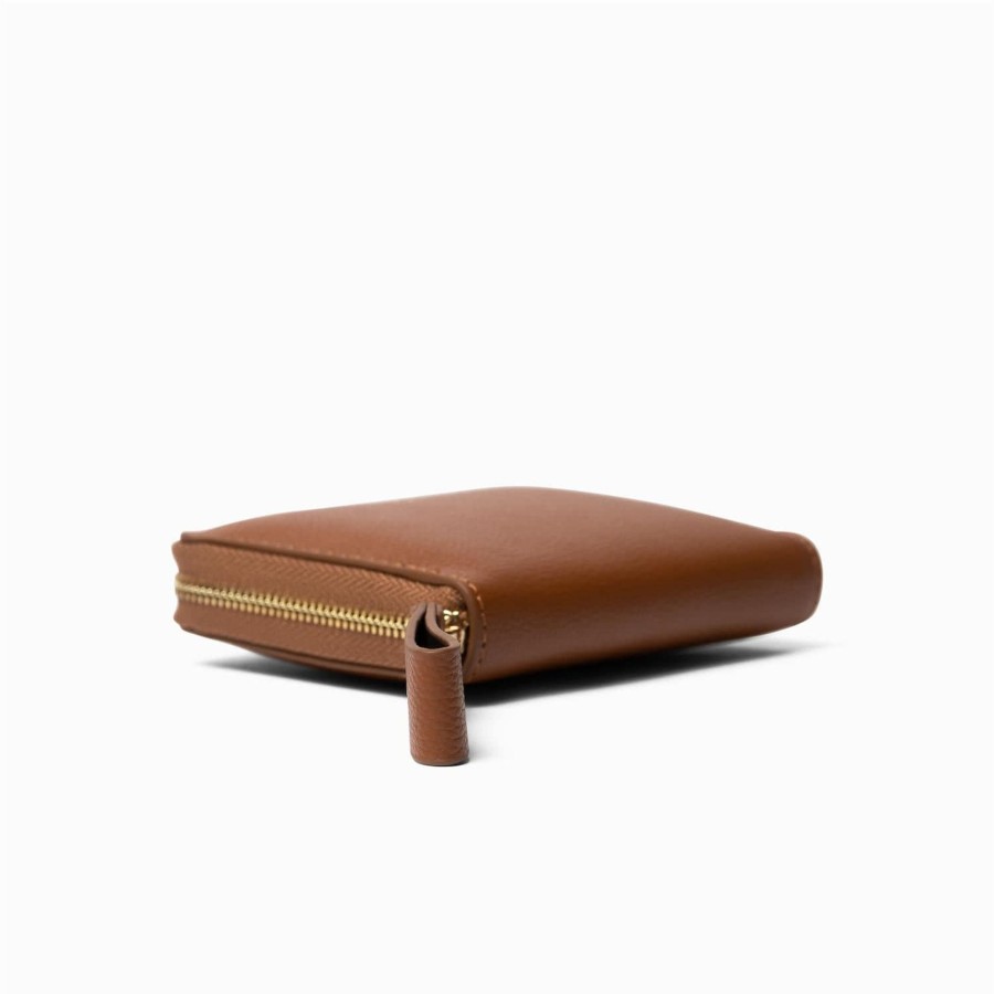 Tilbehor Jim RicClearance | Small Zip Wallet Cognac Saddlebrown