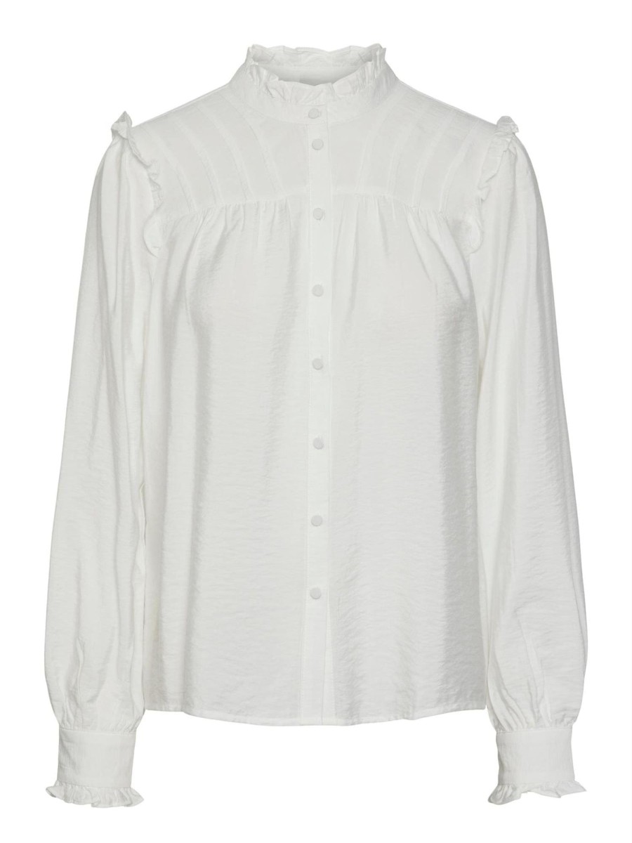 Klaer Y.A.S | Yaspari Ls Shirt Star White