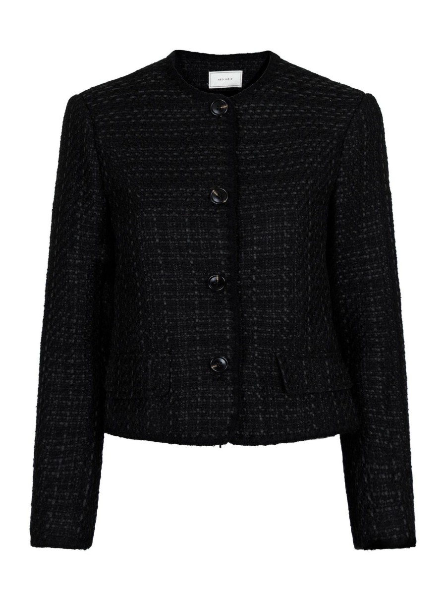 Klaer Neo Noir | Helina Boucle Jacket Black