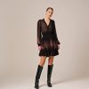 Klaer ByTiMo | Georgette Mini Dress Midnight Bouquet Black