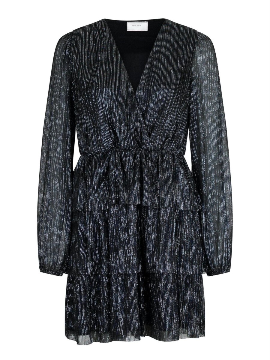 Klaer Neo Noir | Nene Glitz Dress Silver Gray