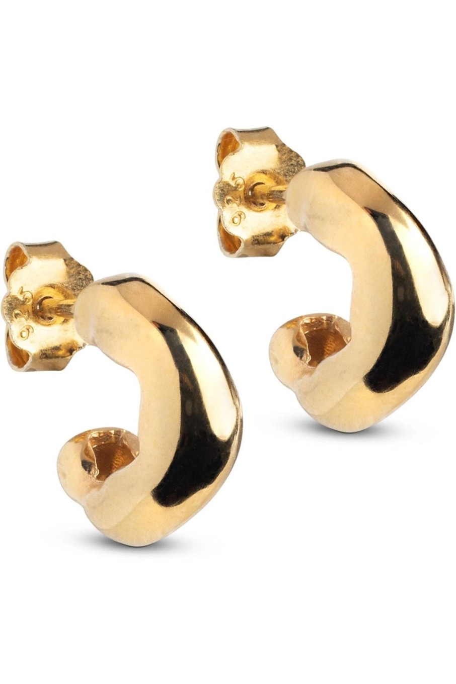 Tilbehor ENAMEL Copenhagen | Gianna Small Earrings Gold Yellow