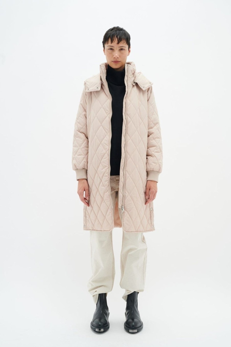 Klaer Inwear | Ektraiw Hood Coat Sandstone Beige