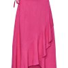 Klaer Y.A.S | Yasprima Hw Midi Wrap Skirt Fuchsia Purple Pink