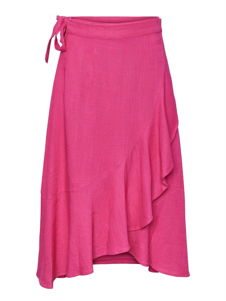 Klaer Y.A.S | Yasprima Hw Midi Wrap Skirt Fuchsia Purple Pink