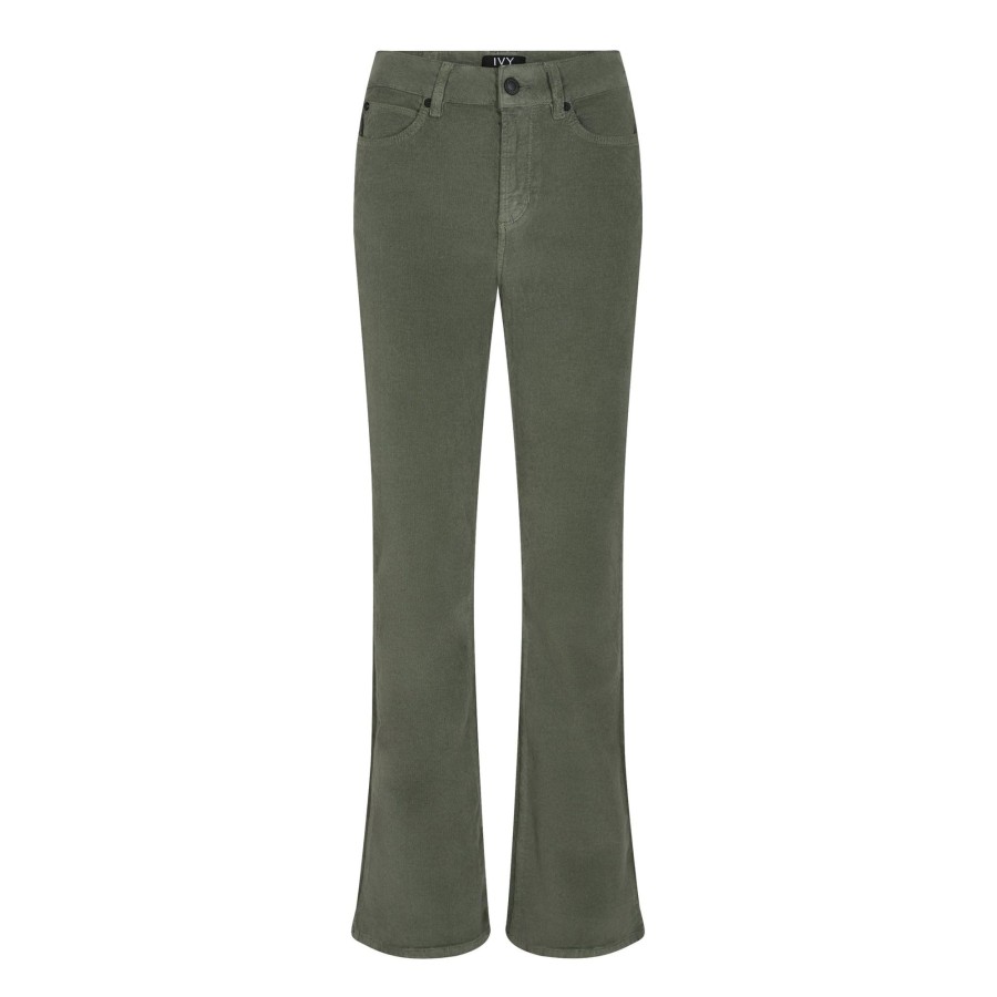 Klaer IVY Copenhagen | Tara Jeans Baby Cord Titanium Army Green