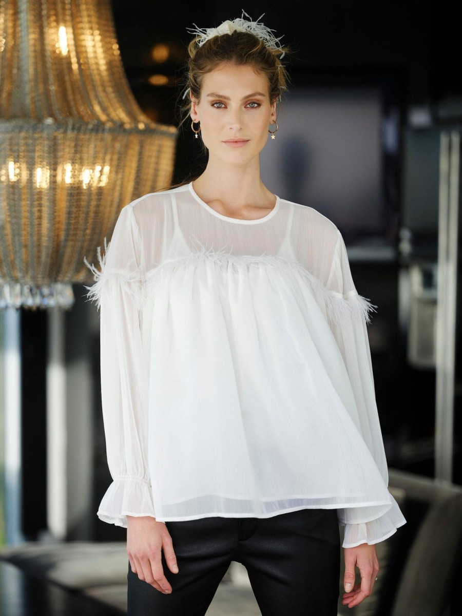 Klaer Ane Mone | Ellie Blouse White