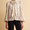 Klaer ByTiMo | Brocade Georgette Blouse Off White