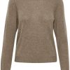 Klaer Part Two | Mink Melange Evinapw Pullover Saddlebrown