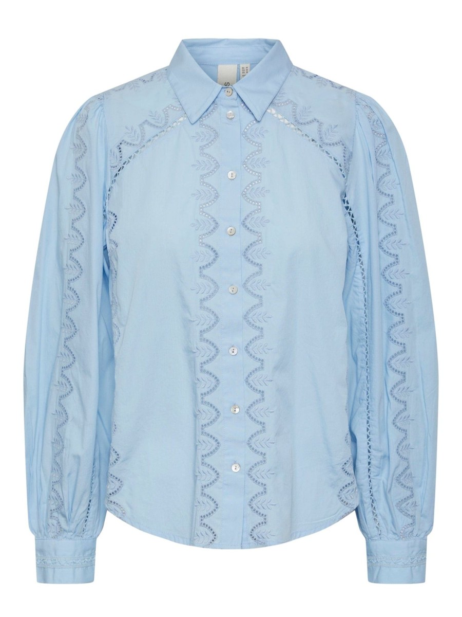 Klaer Y.A.S | Yaskenora Ls Shirt Clear Sky Blue