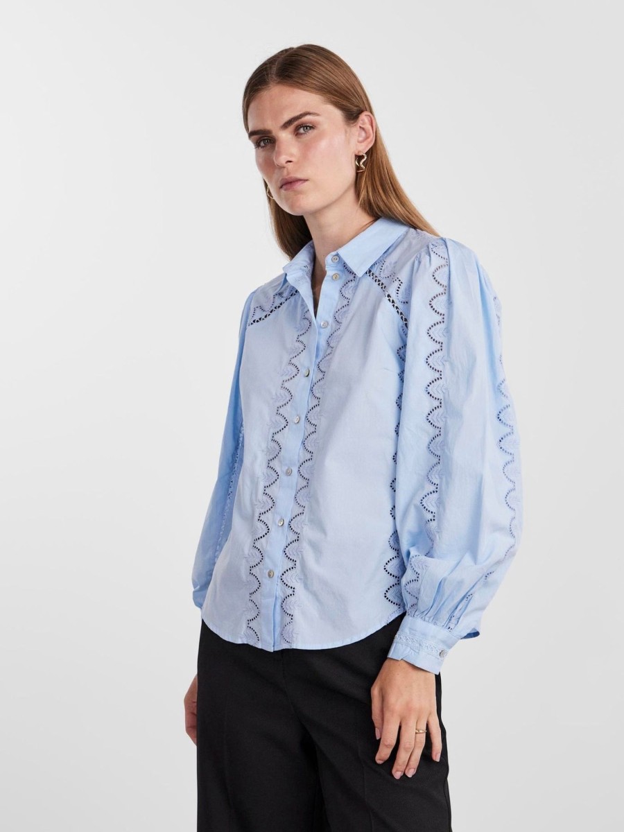 Klaer Y.A.S | Yaskenora Ls Shirt Clear Sky Blue