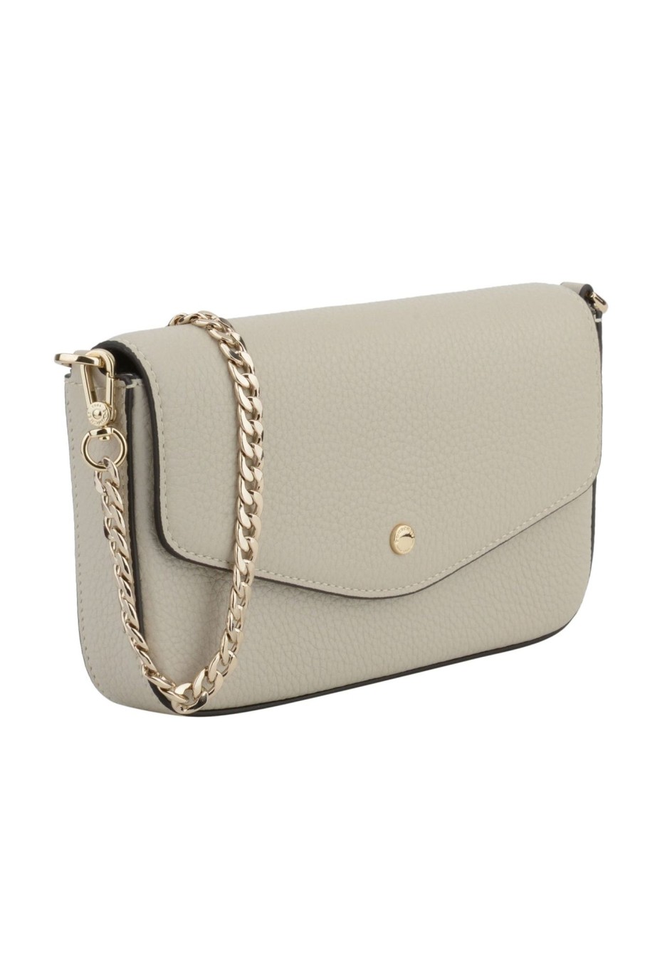 Tilbehor Pourchet | Cowhide Leather Clutch Bag Beige