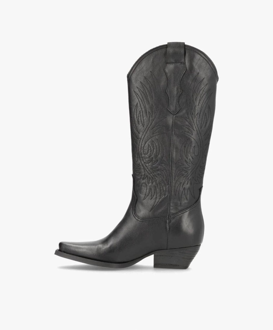 Sko Phenumb Copenhagen | Frankie Western Boots Black