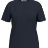 Klaer Selected Femme | Myessential Ss O-Neck Tee Dark Sapphire Black