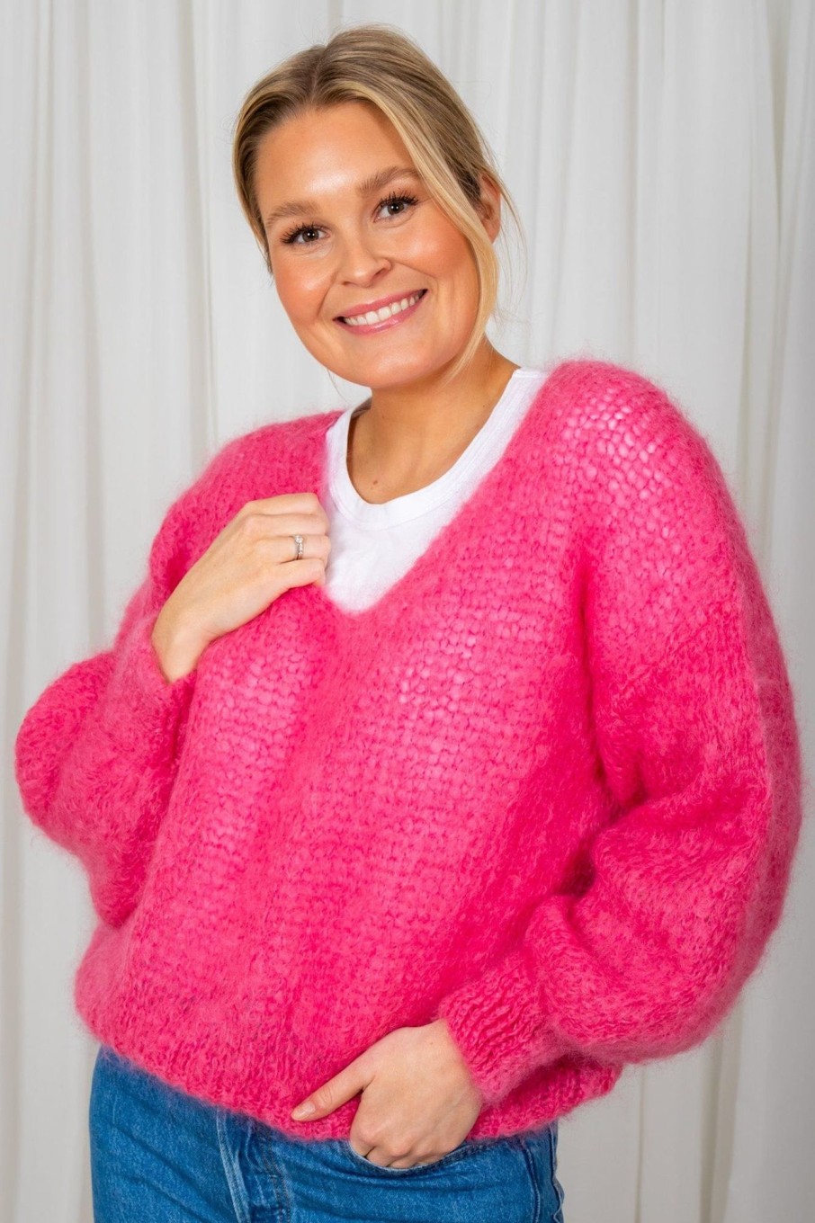 Klaer American Dreams | Milana Ls Mohair Knit Pink