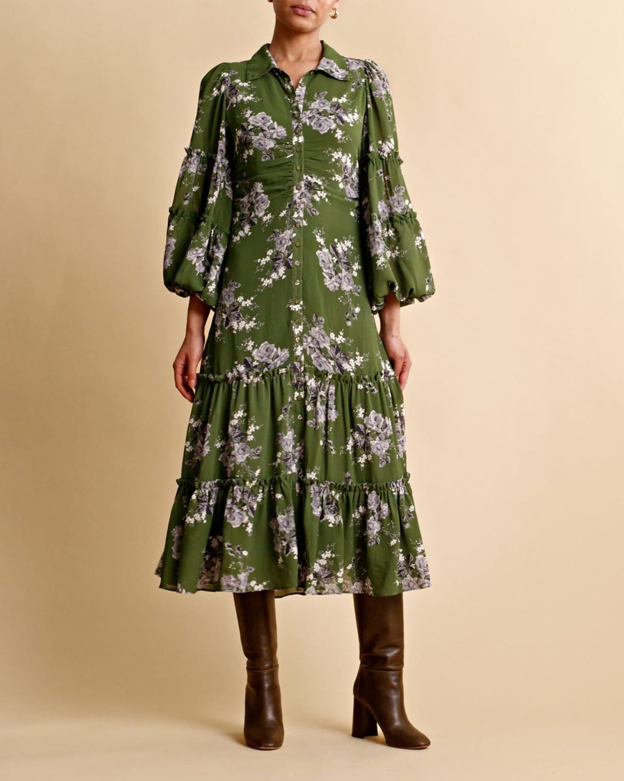 Klaer ByTiMo | Spring Shirt Dress Rose Green