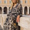 Klaer Miss June | Anea Dress Black/ Beige