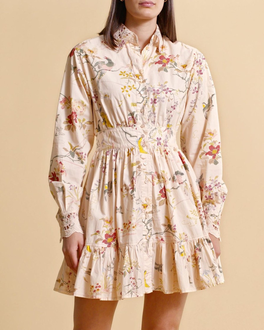 Klaer ByTiMo | Poplin Mini Dress Botanical Beige