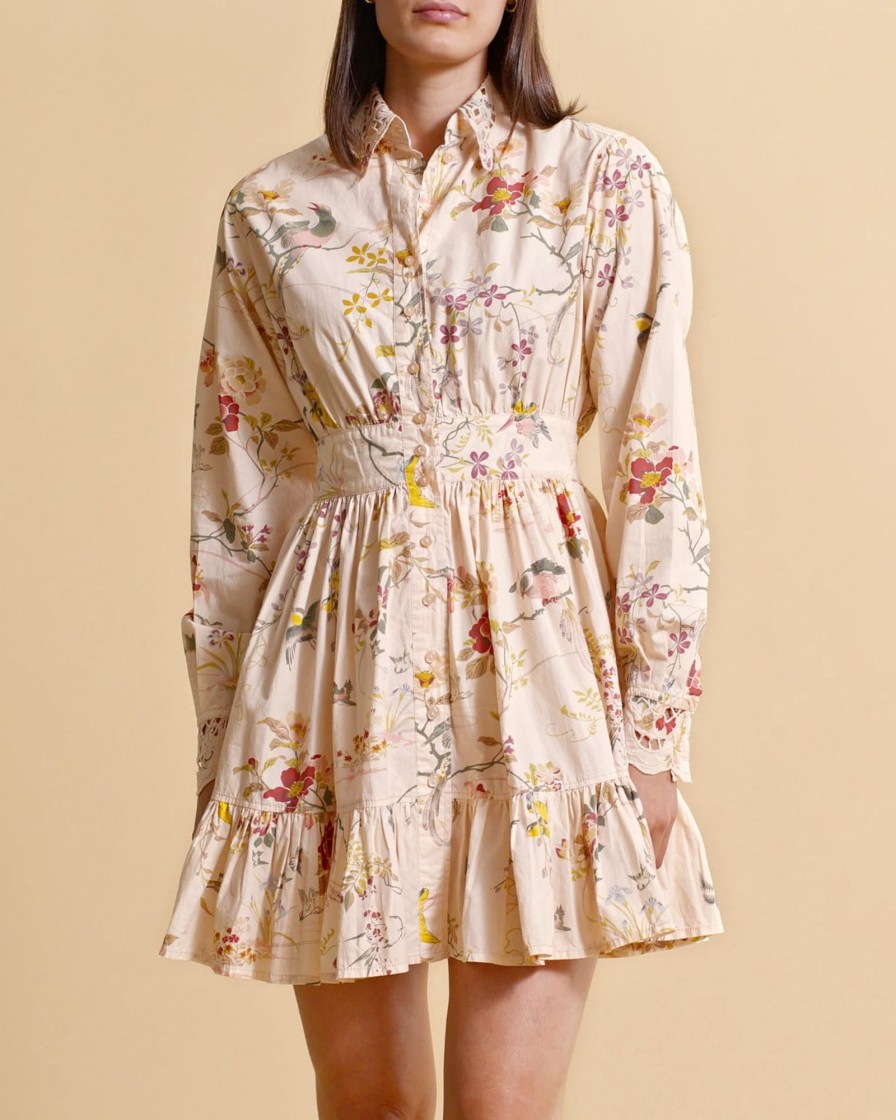 Klaer ByTiMo | Poplin Mini Dress Botanical Beige