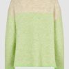 Klaer Second Female | Herrin Knit Stripe T-Neck Pistachio Green