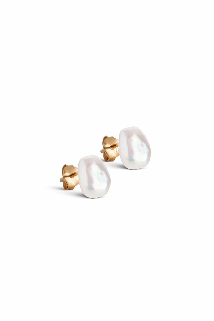 Tilbehor ENAMEL Copenhagen | Baroque Pearl Earrings Baroque Pearls White