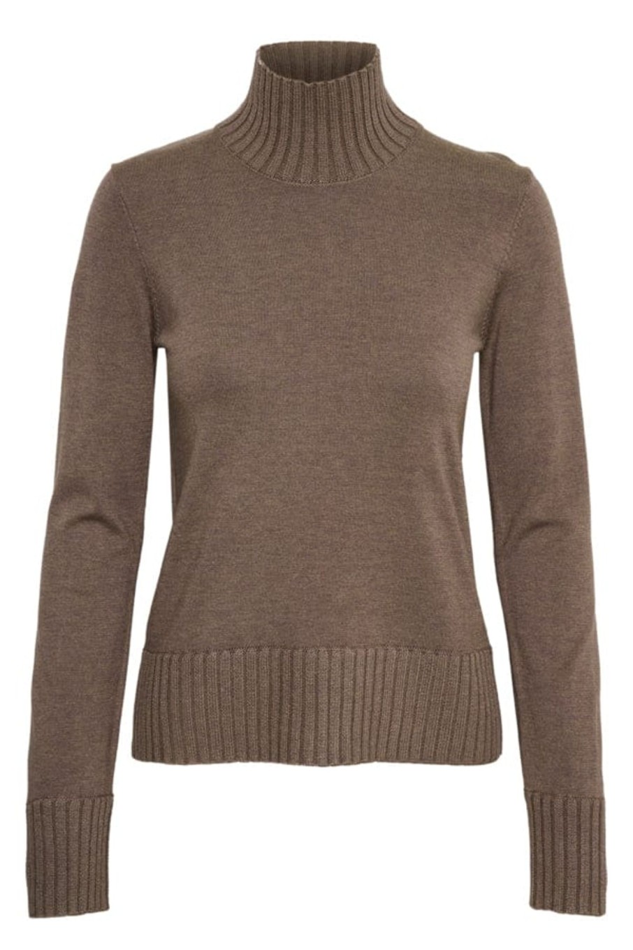 Klaer Inwear | Orkideaiw Turtleneck Sandy Grey Melange Gray