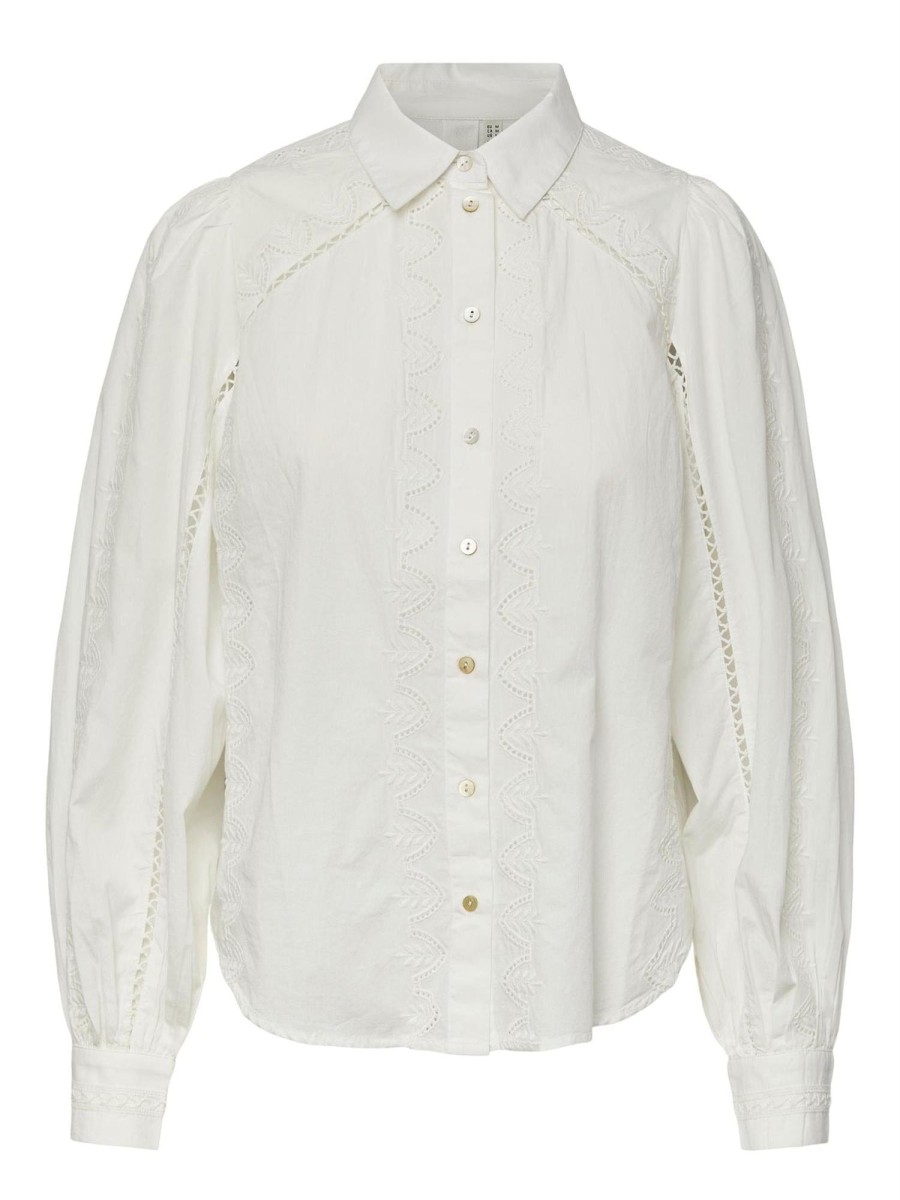 Klaer Y.A.S | Yaskenora Ls Shirt Star White