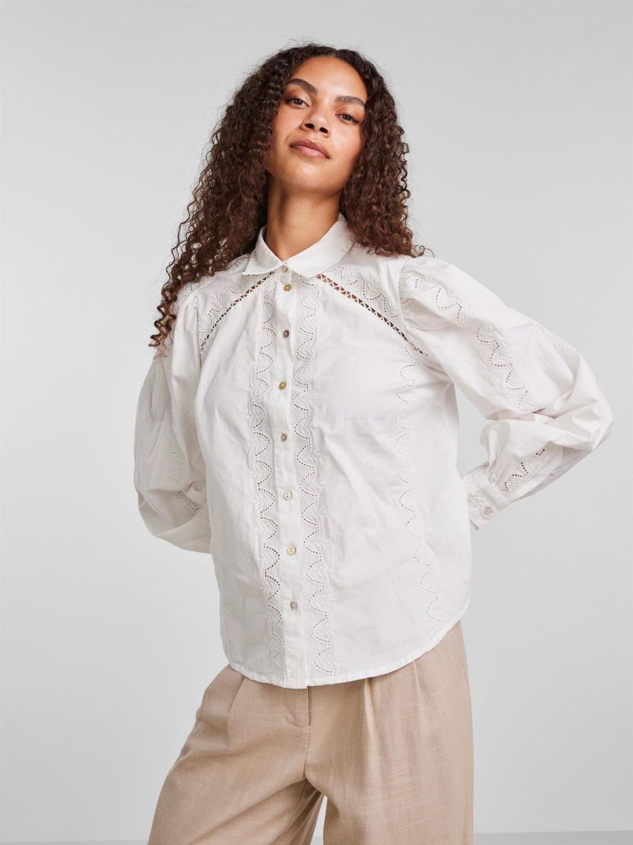 Klaer Y.A.S | Yaskenora Ls Shirt Star White