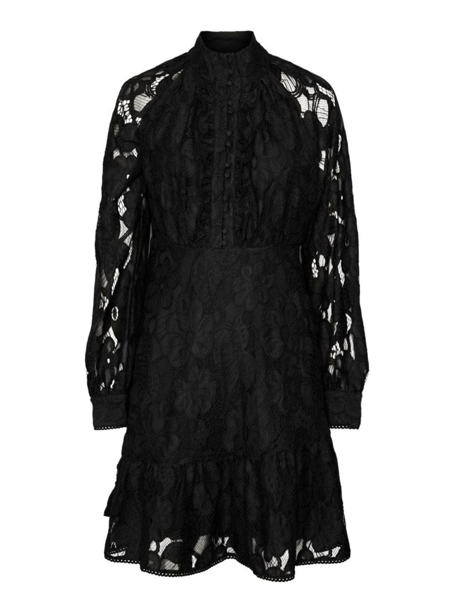 Klaer Y.A.S | Yasstilla Ls Lace Dress Black