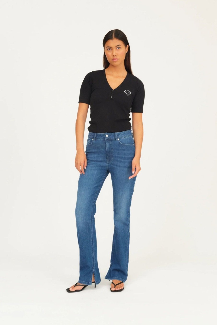 Klaer IVY Copenhagen | Lulu Jeans Split Wash Tenerife Denim Blue