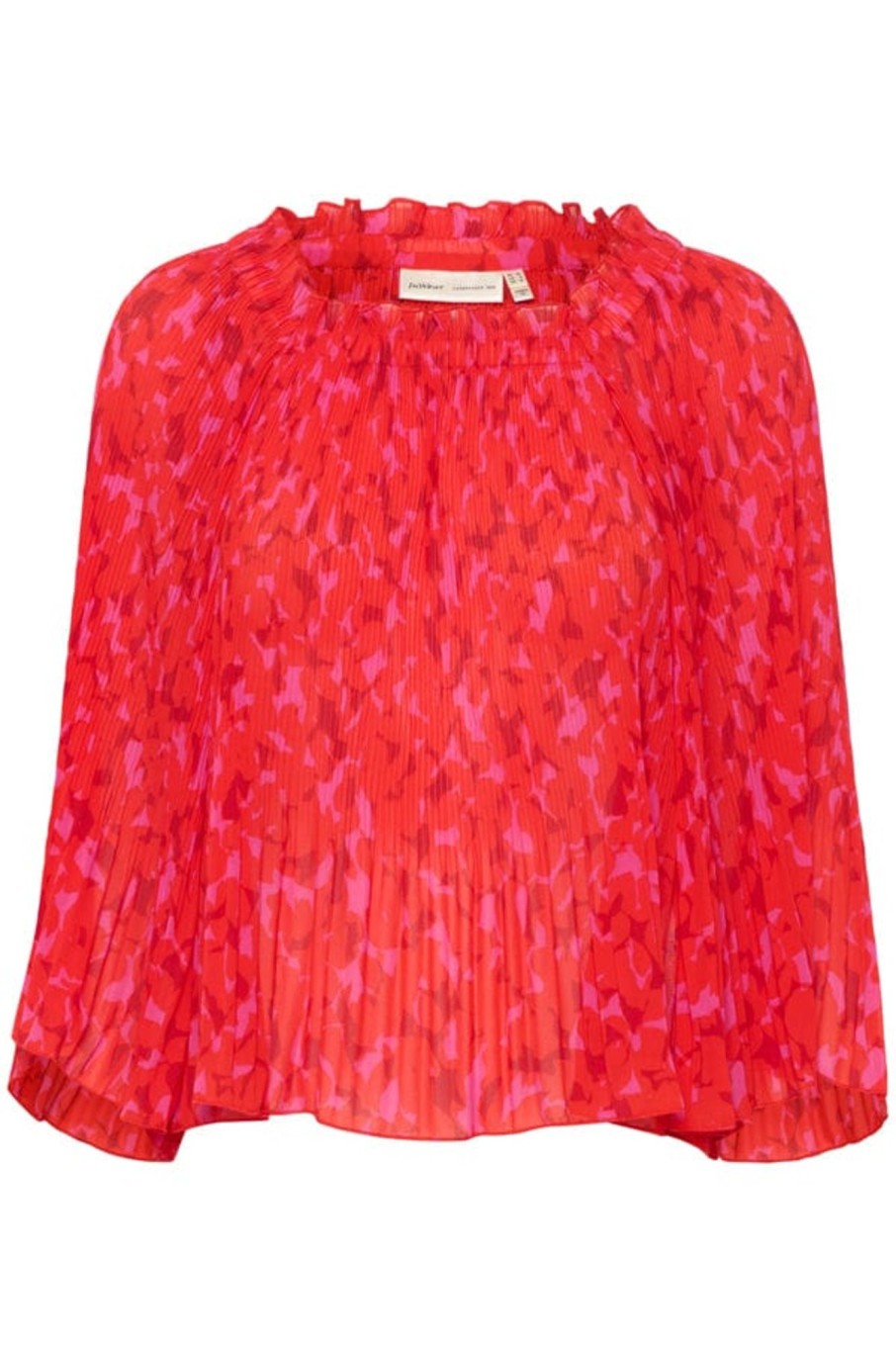 Klaer Inwear | Lendraiw Blouse Plisse Strokes Red