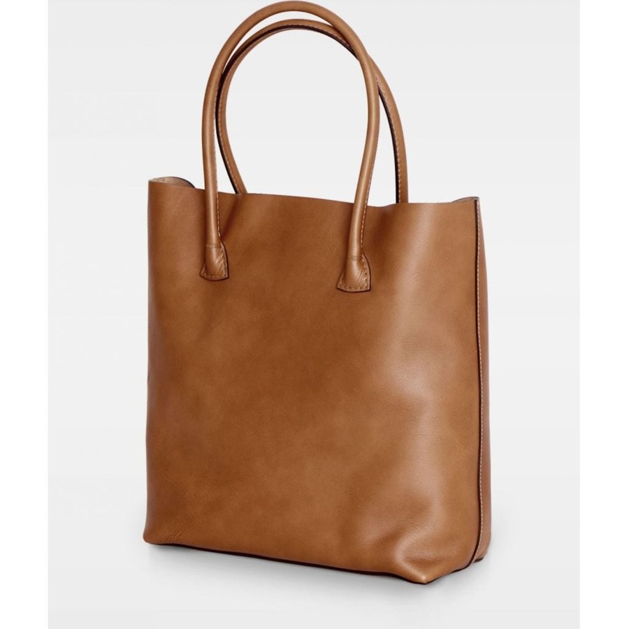 Tilbehor Decadent | Elsa Plain Tote Cognac Saddlebrown