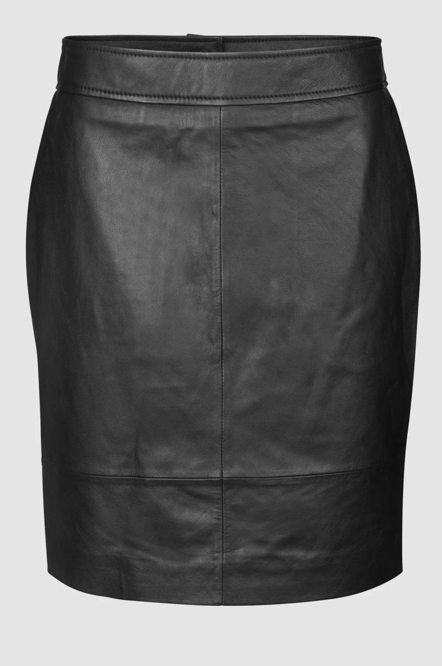 Klaer Second Female | Francie Mini Leather Skirt Black