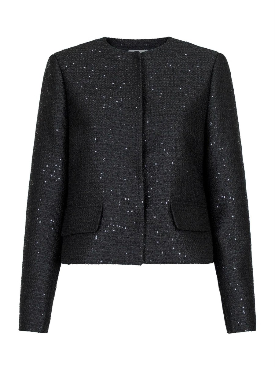 Klaer Neo Noir | Helina Sequins Jacket Black