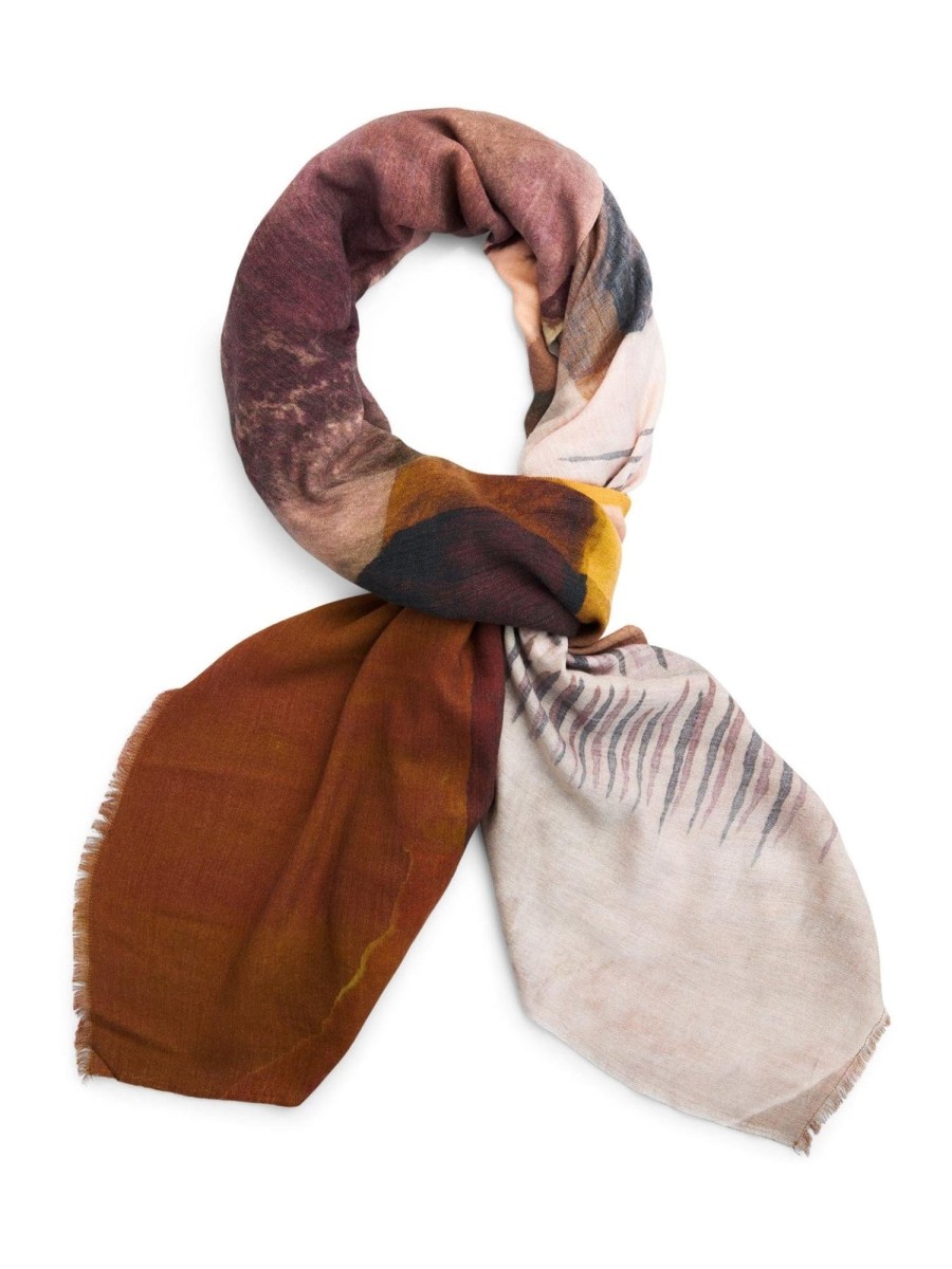 Tilbehor Katrin Uri | Devotion Scarf Multi Saddlebrown