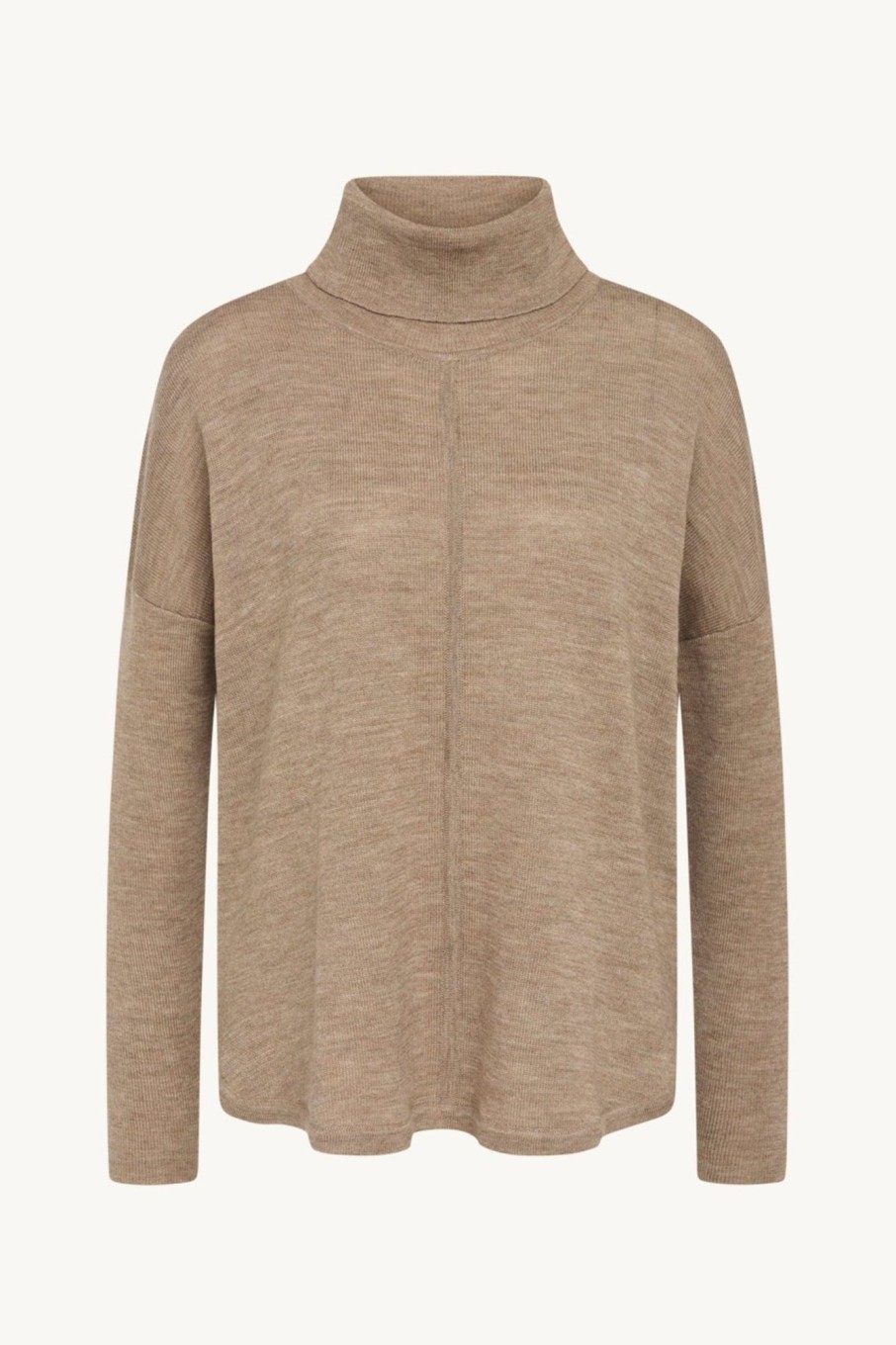 Klaer Claire Woman | Puk-Cw - Pullover Antelope Melange Beige