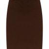 Klaer Fransa | Alma Skirt 2 Mole Saddlebrown