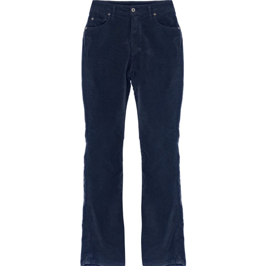 Klaer Please Jeans | Longcut Velour Midnight Blue