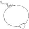 Tilbehor ENAMEL Copenhagen | Organic Heart Bracelets Silver Gray