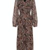 Klaer Neo Noir | Nimes Forest Field Dress Copper Brown Saddlebrown