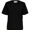 Klaer Selected Femme | Essential Ss Boxy Tee Black