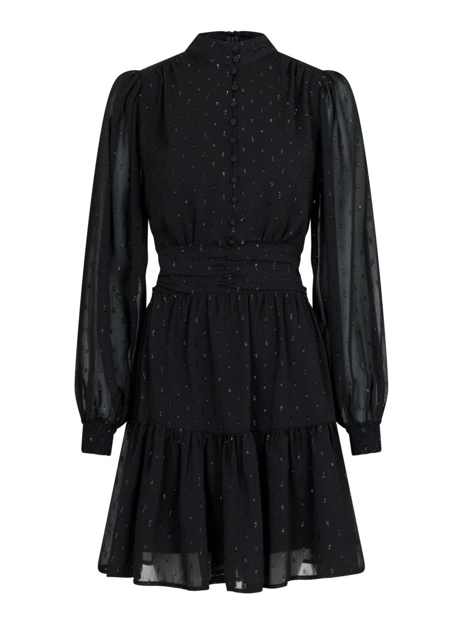 Klaer Neo Noir | Alberti Shimmer Dress Black