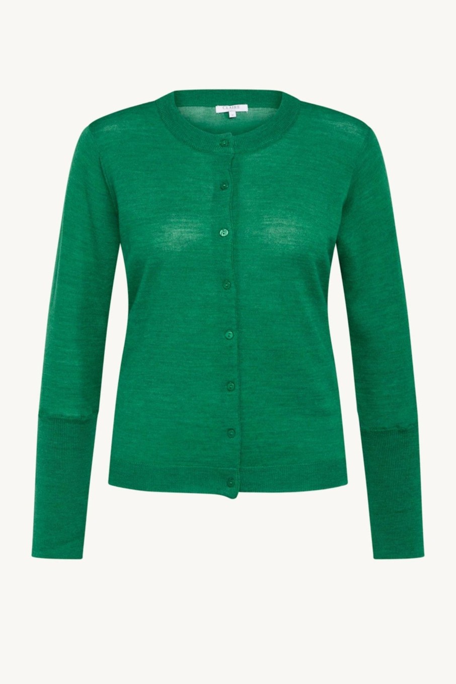 Klaer Claire Woman | Candy-Cw - Knitjacket Bear Grass Melange Green