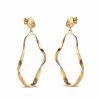 Tilbehor ENAMEL Copenhagen | Aloma Large Earrings Gold Yellow