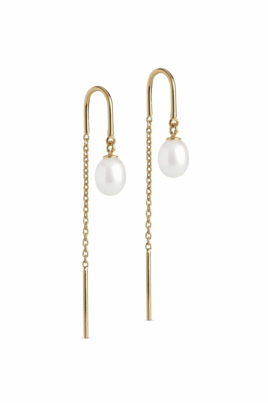 Tilbehor ENAMEL Copenhagen | Eleanor Pearl Earrings Pearl White