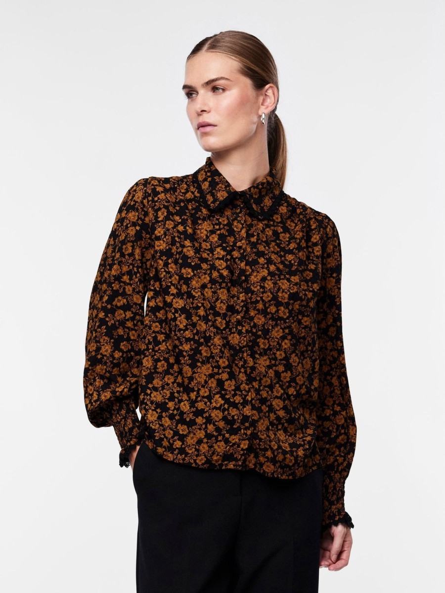 Klaer Y.A.S | Yastilera Ls Shirt S. Tilera Print Black